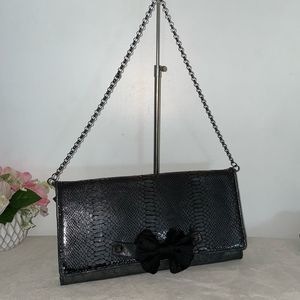Betsey Johnson Crossbody Bag / Clutch Black Large